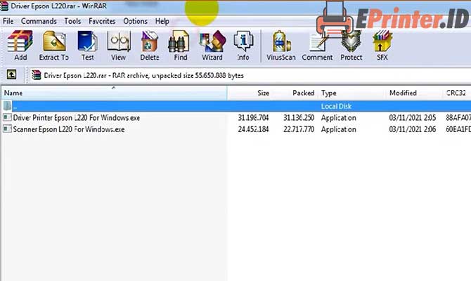 Ekstrak File Driver Printer