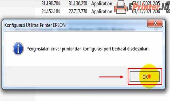 Selesai Instal Printer Epson L220 ke Laptop