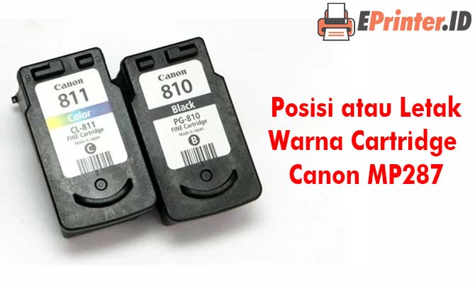 Posisi Warna Tinta di Cartridge Canon