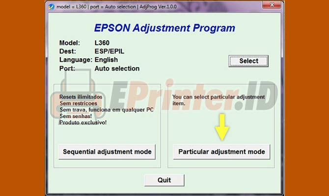 3. Particular Adjustment Mode