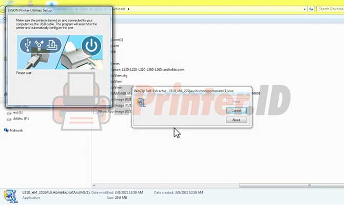 4. Hubungkan Printer 1