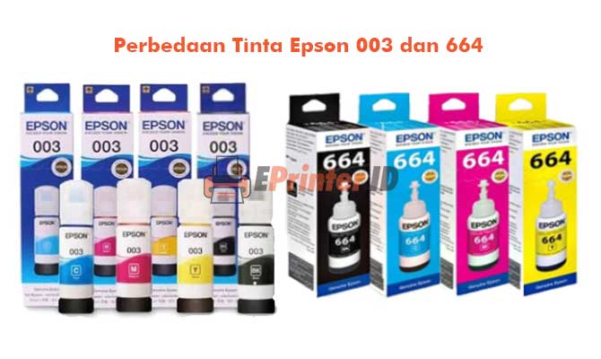 Perbedaan Tinta Epson 003 dan 664