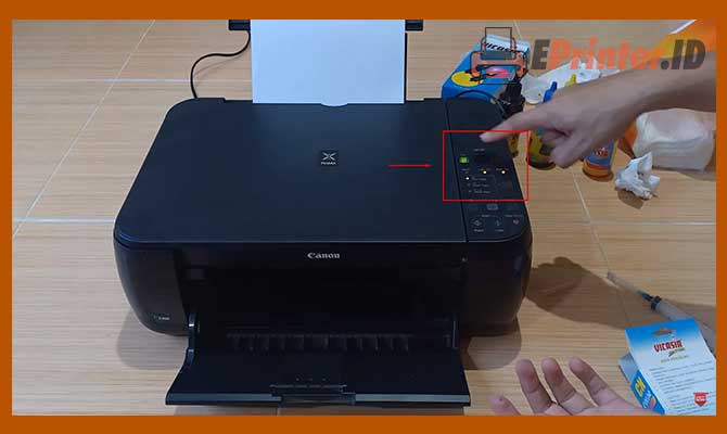 Selesai Mengisi Tinta Warna Printer Canon