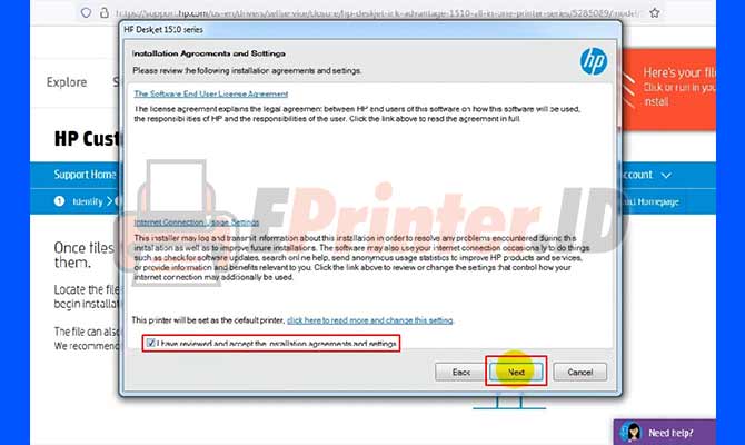 3. Setujui Syarat dan Ketentuan