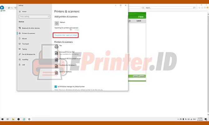 1. Pilih Search Printer Untuk Cara Mengaktifkan Bluetooth Epson L3110