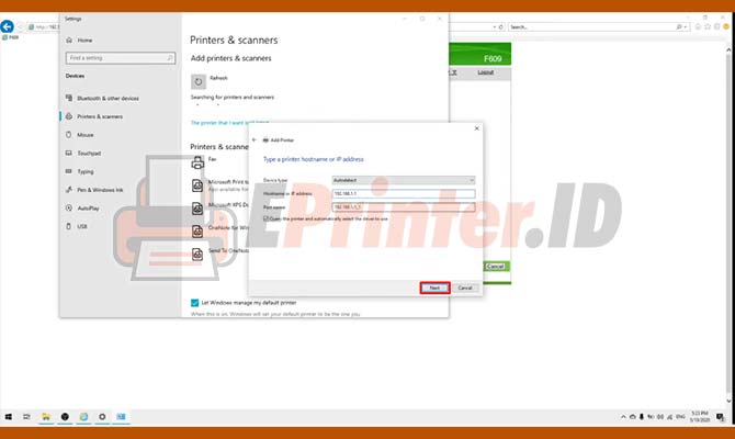 2. Mengisi Data Printer Untuk Cara Mengaktifkan Bluetooth Epson L3110