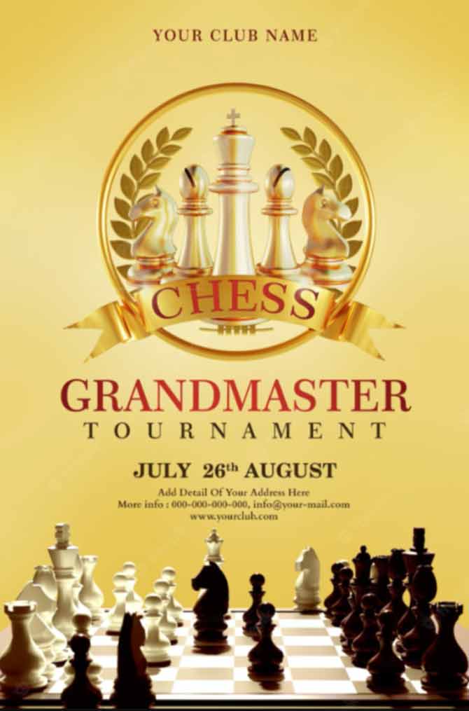 10. Brosur Turnamen Catur Grandmaster