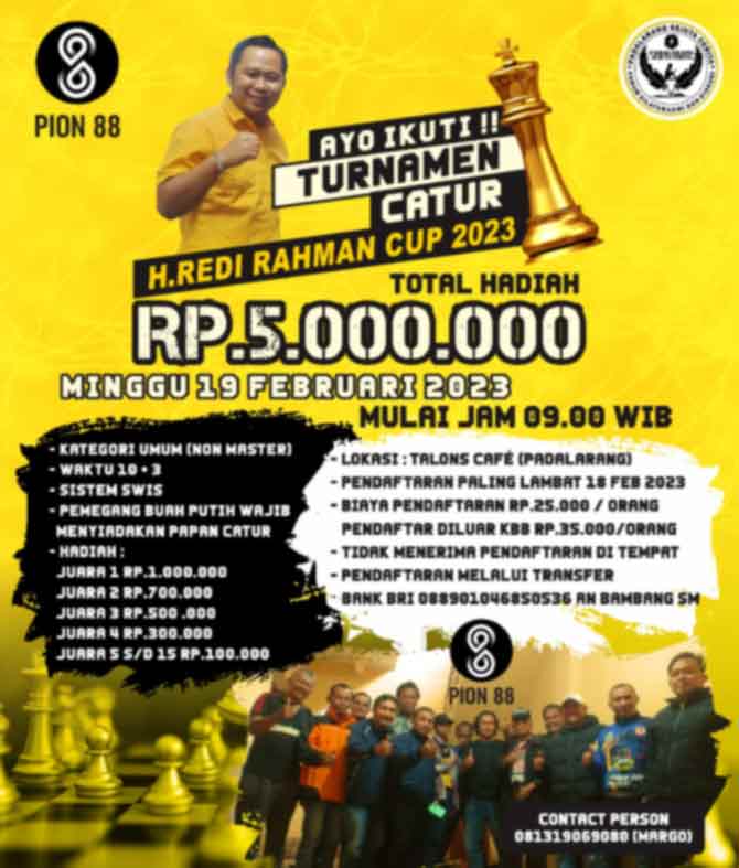 6. Brosur Lomba Catur Ulang Tahun