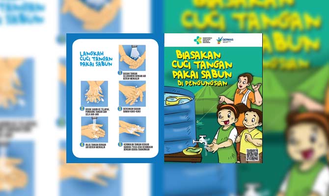 7. Contoh Leaflet Cuci Tangan Pakai Sabun PDF