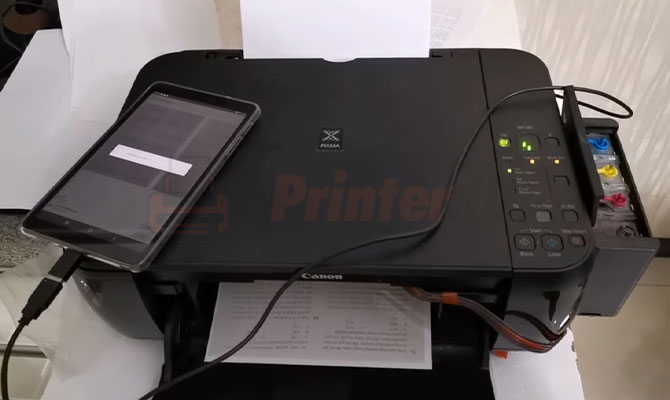 Berhasil Print Dari HP ke Printer Canon MP287