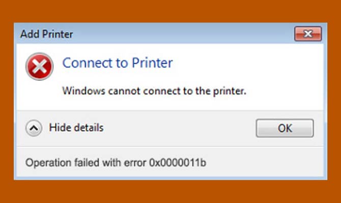 Cara Mengatasi Error 0x0000011b Sharing Printer