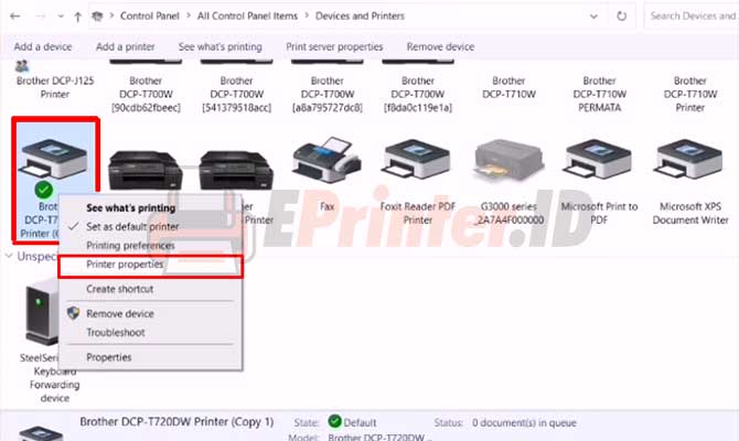 Cari Nama Printer