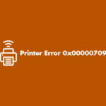 Printer Error 0x00000709