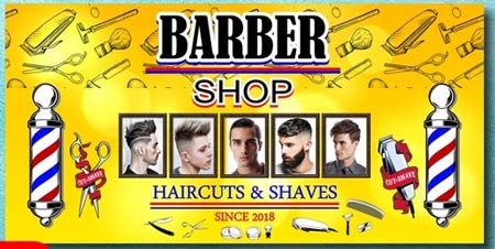 Ukuran Banner Barbershop