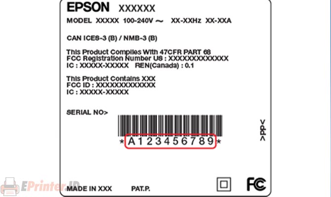 serial number epson ds 410