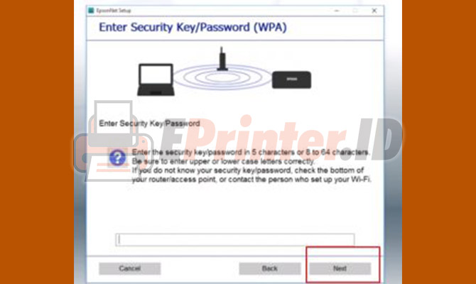 Masukan Password WIFI