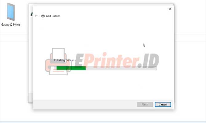 Tunggu Proses Install Driver Fuji Xerox 